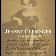 Conférence sur Jeanne Clésinger